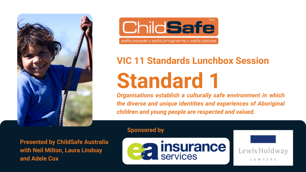 Standard 1 - VIC 11 Standards Lunchbox Sessions