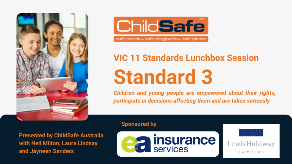 Standard 3 - VIC 11 Standards Lunchbox Sessions