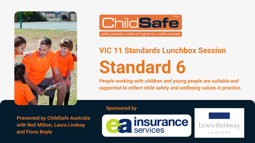 Standard 6 - VIC 11 Standards Lunchbox Sessions